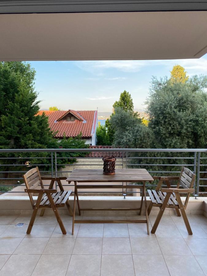 Seaside One-Bedroom On Chalkis Eksteriør bilde